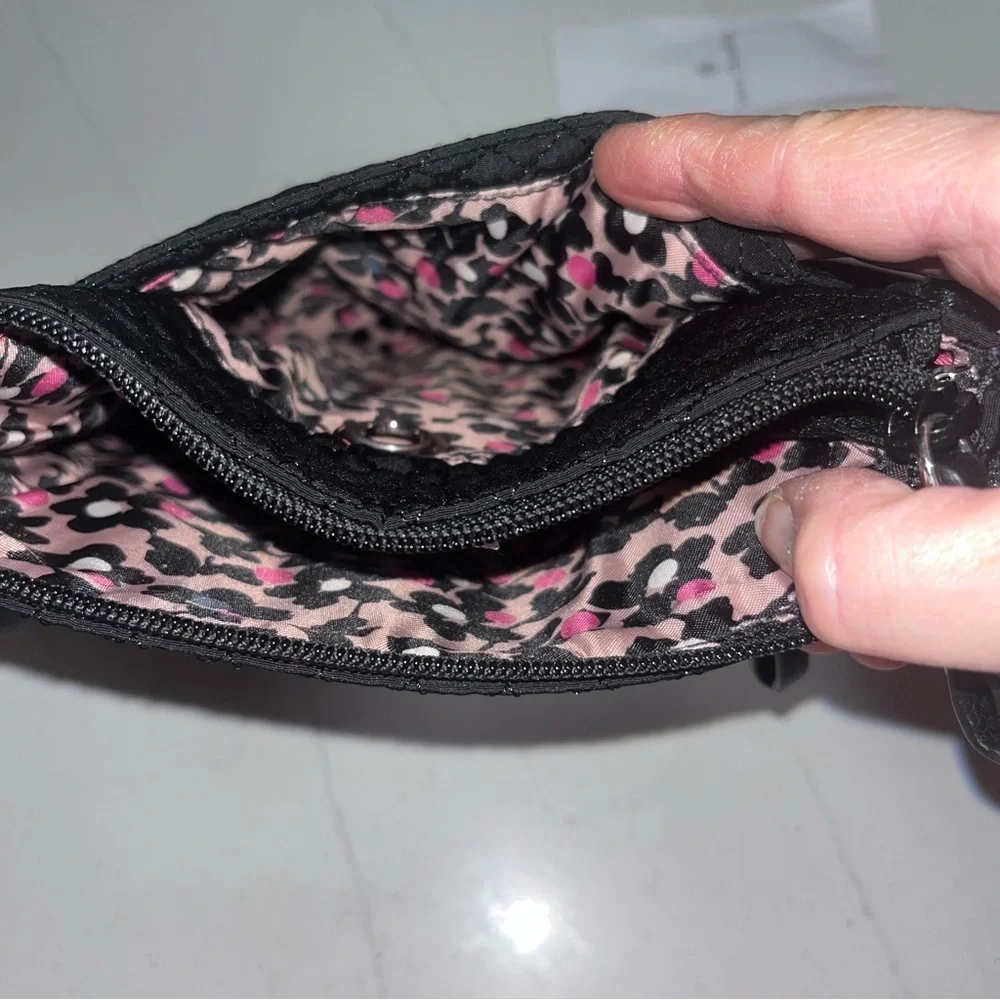 Vera Bradley Microfiber Mini Hipster Crossbody Purse with RFID Protection